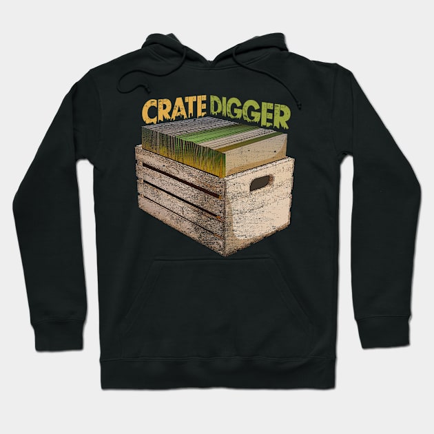 Crate Digger Vinyl Collector Hoodie by All-About-Words